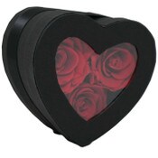 Wholesale - 3pc RED ROSE HEART SHAPED BOX SET C/P 48, UPC: 786457201701